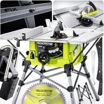 Stalinė pjovimo staklės Toolme TM320, 2200W, minkštas paleidimas, su 4 stalo kojomis
