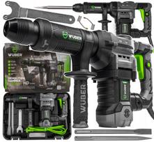 Perforatorinis kūjis WUBER SDS Max, 1400W, 20J, 2 kaltai, lagaminas, betono ardymui