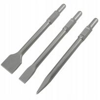 Kaltų rinkinys 30 mm šešiakampis, skirtas griovimo plaktukui