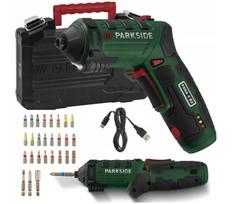 Atsuktuvas PARKSIDE PSSA 4 B2, 4V, su pasukama rankena, 10Nm, dėžutė su 26 antgaliais