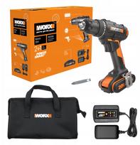 Akumuliatorinis gręžtuvas-suktuvas Worx WX100, 20V, 2,0Ah, 30Nm