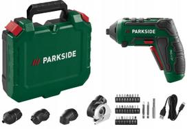 Atsuktuvas Parkside 4 V PAS 4 D7 lagamine su priedais