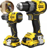 Akytinis suktuvas-gręžtuvas Stanley FATMAX 18V V20, 2x2Ah, SFMCD725D2K-QW