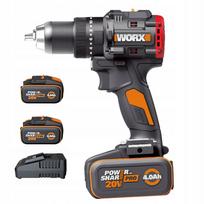 Atsuktuvas-suktuvas Worx WX356, belaidis, 20V, 85Nm, 2 x 4.0Ah akumuliatoriai