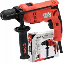 Smūginis gręžtuvas YATO 710W, 13 mm, su greičio reguliavimu ir rankena