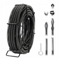 Vamzdžių valymo spiralė, 20 m x 16 mm, tinka 20–100 mm skersmens vamzdžiams