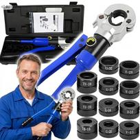 Rankinis hidraulinis presas PEX vamzdžiams, 12T, PERT U, 16–32 mm