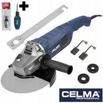 Kampinis šlifuoklis CELMA PRO PRAg 230GEO 2500W ir atsuktuvas MAKITA