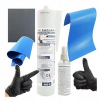 Baseino remonto komplektas su PVC klijais 400 g ir dideliu lopu 50x27 cm