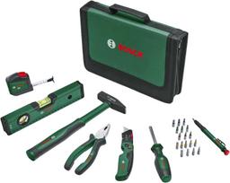 Įrankių rinkinys BOSCH UNIVERSAL, 25 vnt., su replėmis, plaktuku ir gulsčiuku