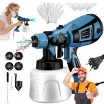 Elektrinis dažų purkštuvas 850 W, 1400 ml, sienoms ir renovacijai