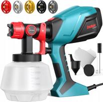 Dažymo pistoletas ENEACRO HVLP 700 W, 1200 ml, su 5 purkštukais