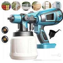 Elektrinis dažymo pistoletas su 2 antgaliais, 1000 ml talpa