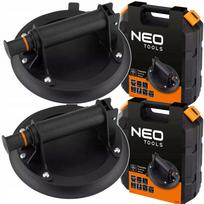 Vakuuminiai siurbtukai langams ir plytelėms su pompos rankena, 2 vnt., NEO TOOLS