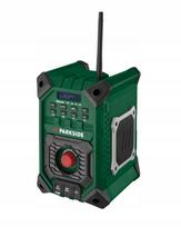 Statybinis radijas Parkside PRFMA 20-Li A1, 20V, su Bluetooth