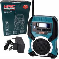 Radijo imtuvas NAC RJ-LI-20V, 20V/240V, su Bluetooth ir USB, įkraunamas