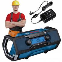 Statybinis radijas BOSCH GPB 18V-2 SC su DAB+, Bluetooth, FM, IP54