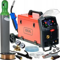 Suvirinimo aparatas IDEAL PRAKTIK MIG 211 Synergy, MMA, TIG, 200A, 230V, su FLUX ir LED