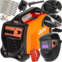 Suvirinimo inverteris STRONG 315 LCD MMA IGBT su skydeliu, kampu ir 10 elektrodų