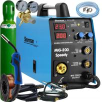 Suvirinimo aparatas Sherman Speedy MIG 200, 200A, MIG/MAG, MMA, 230V, 4 dalių rinkinys