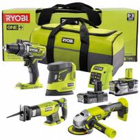 Įrankių rinkinys RYOBI R18CK4E-242S, 18V, 4 vnt., 2 akumuliatoriai