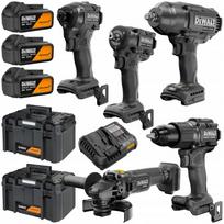 Įrankių rinkinys Dewalt McLaren DCK5222MP3T: 18V veržliaraktis, suktuvas, kampinis šlifuoklis