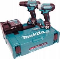 Įrankių rinkinys MAKITA CLX224SAJ: 12V gręžtuvas DF333D ir smūginis suktuvas TD110D