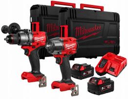 Atsuktuvų ir veržliarakčio rinkinys Milwaukee M18 FPP2F3-502X, 2 x 5,0 Ah, 18V