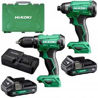 Atsuktuvų rinkinys HiKOKI DS18DA ir WH18DA, 2x2Ah baterijos
