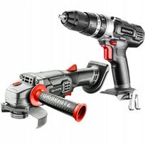 Kampinis šlifuoklis GRAPHITE 125 mm 58GE130 ir smūginis suktuvas 58G010 18V Energy+