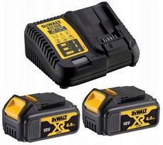 Akumuliatorių rinkinys DeWALT: 2 x 18V DCB182 + įkroviklis DCB1104 M2