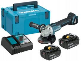 Kampinis šlifuoklis MAKITA DGA504RTJ 18V, 125 mm, 2x5 Ah