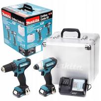 Akumuliatorinių suktuvų ir smūginio suktuvo rinkinys MAKITA CLX224X, 12V, 2 x 1,5 Ah