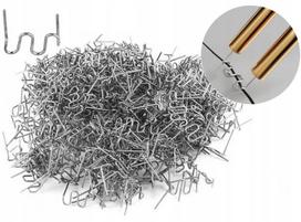 Plastiko suvirinimo segtukai STAPLES WAVE, 0,8 mm, 500 vnt.