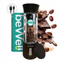 Belaidis plaktuvas beWell Plus 500 ml, juodas, kokteiliams ir riešutams