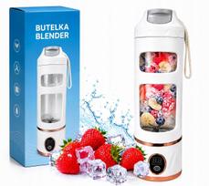 Nešiojamas belaidis USB plaktuvas, 500 ml, kelionėms ir kokteiliams