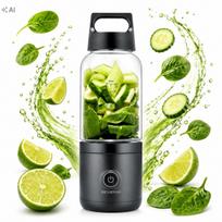 Belaidis kokteilinis trintuvas SEVERIN SM 3744, 350 ml, USB-C, tinkamas ledui traiškyti
