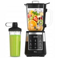 Virtuvinis blenderis Olvy, 1000W, 1,5 l, stiklinis indas, auto-valymas, smoothie funkcija, su puodeliu