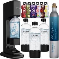 Vandens gazavimo aparatas SPINEL SODA BubbleON, 3 buteliai, 6 gėrimų skoniai