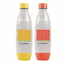 Vandens butelis SodaStream Fuse, 1 l, 2 vnt., tinka plauti indaplovėje, Pomelo