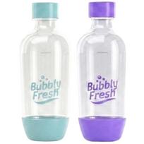Gazuoto vandens buteliai BUBBLYFRESH Slim, 0,5 l, 2 vnt., skirtingų spalvų, tinkami SodaStream