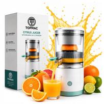 Elektrinė citrusinių vaisių sulčiaspaudė, 45W, belaidė, USB įkrovimas
