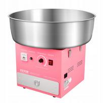 Cukraus vatos aparatas VEVOR, 1000W, 52 cm, rožinis, su temperatūros kontrole