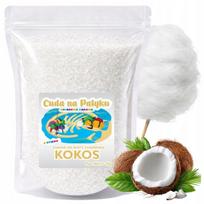 Cukraus vata kokosų skonio, 1 kg, balta