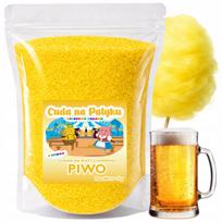Geltonas cukraus siūlų mišinys alaus skonio cukraus vatos gaminimo aparatui, 1 kg