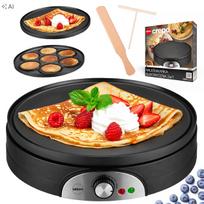 Blynų kepimo aparatas ELDOM NA20, 1500W, 37 cm, 2in1
