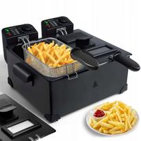 Riebalų gruzdintuvė Aigostar, 6 l, dviguba talpa, nerūdijantis plienas, temperatūros reguliavimas