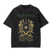 benber Sleep Heavy Band Tokens Men T Shirt Washed Oversized Yk Vintage Tee Shirt Short Sleeve TShirt  Cotton Birthday Gift Female Male Clothes S