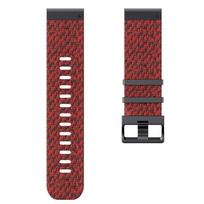 22 26MM Garmin Jacquard Easy Fit Nylon Watchband for Fenix 7/7XPro/7X/6X/6 Pro/5X/5/6/Epix/Instinct Replaceable Wristband Quick fit 26mm raudona juoda spalva