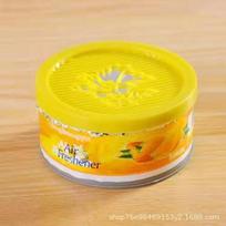 Vidaus tualeto aromatinis kietas oro gaiviklis buičiai, dezodorantas]<< lemon yellow